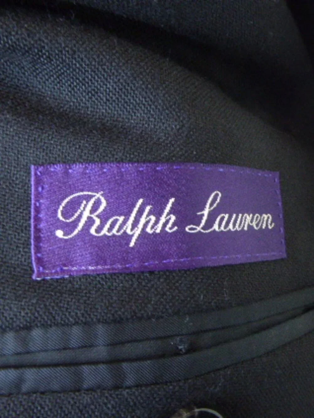 Ralph Lauren purple label collection black 100% cashmere sport jacket blazer 46